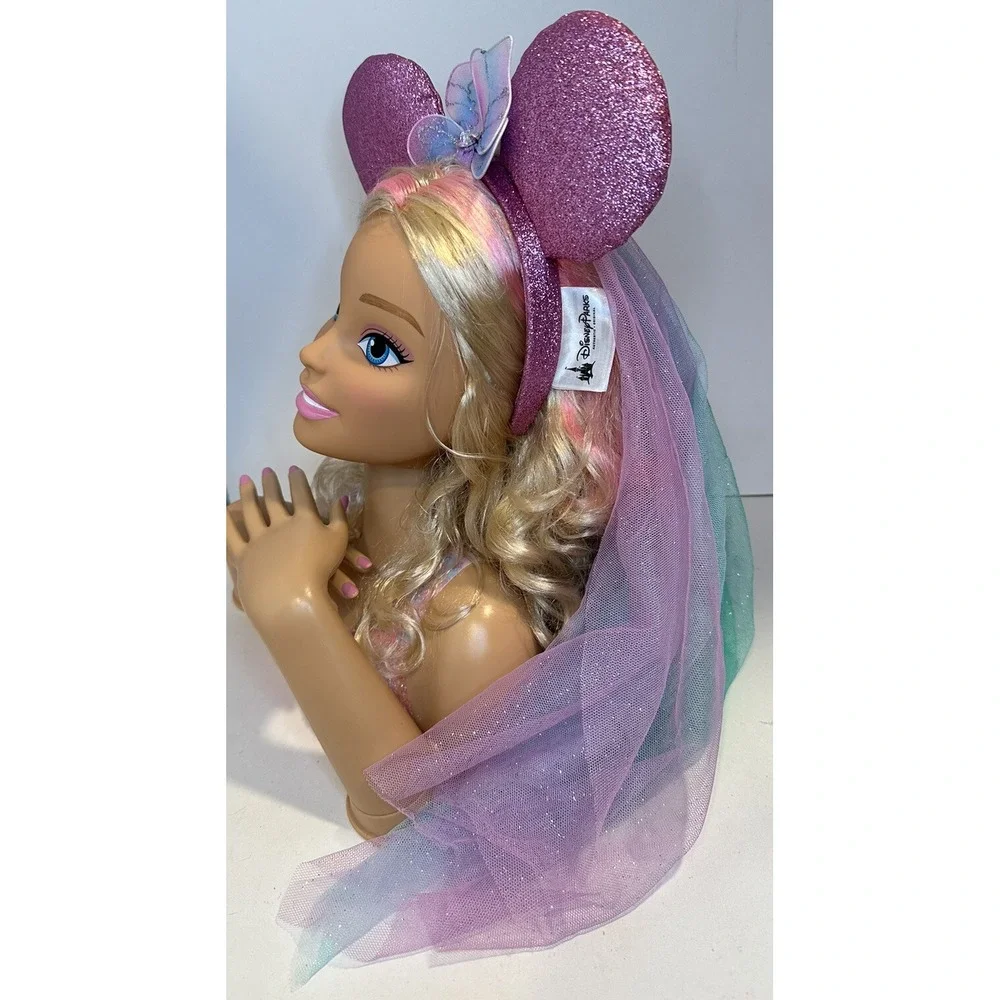 Disney Parks Minnie Mouse EARS, Fairy Butterfly Wings Headband with Veil Retired